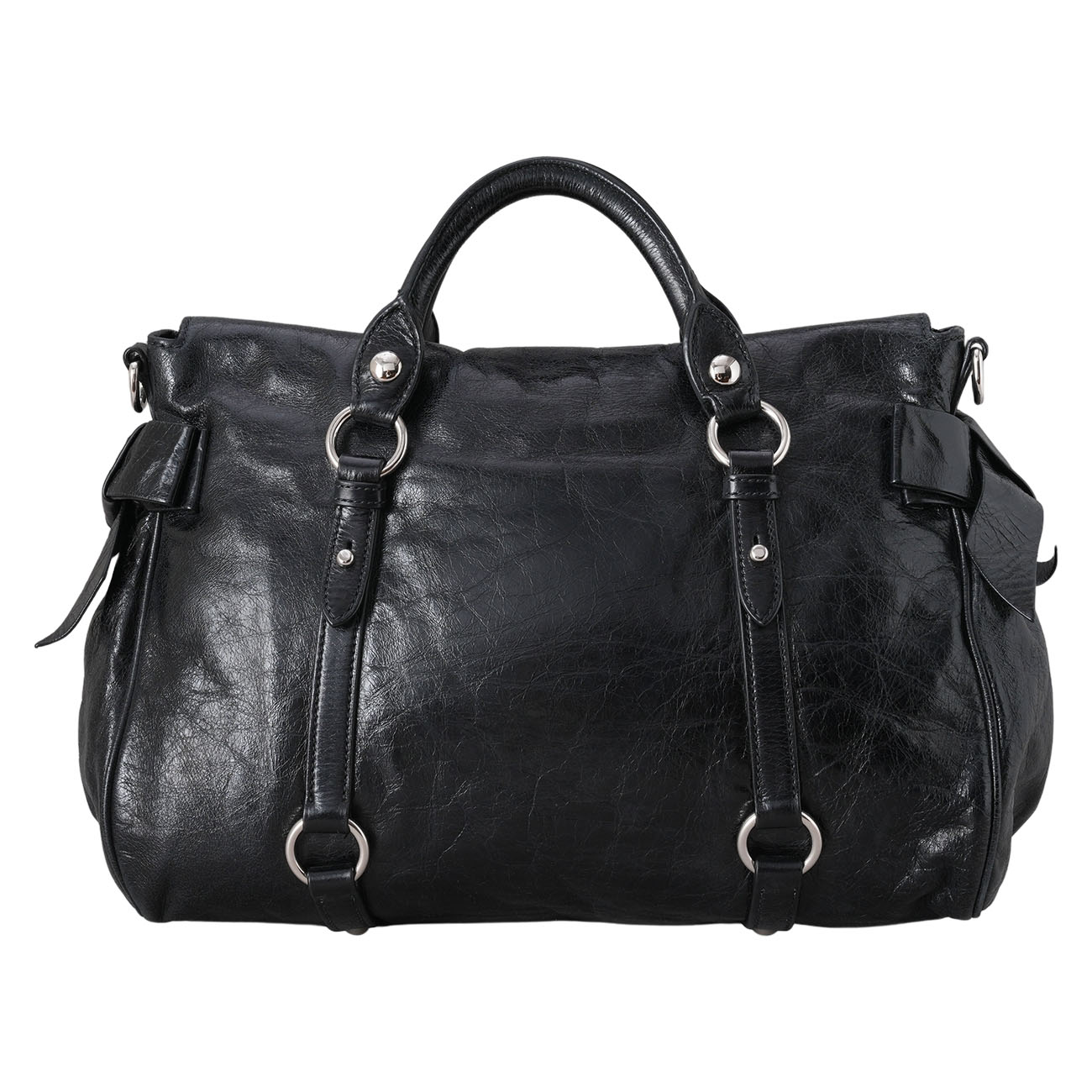 MIU MIU(USED)미우미우 RT0365 레더 투웨이백